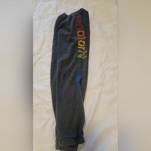 Aviator Nation Kids Charcoal Joggers with Multicolor Lettering